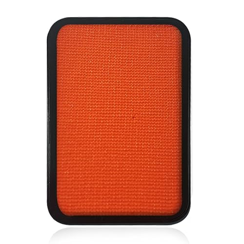 Kraze FX Face Paint Palette Refill - Orange Face Paint (10 gm) - Hypoallergenic Non-Toxic Water Activated Professional Halloween Face & Body Painting