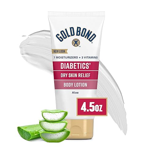Gold Bond Diabetic Body Lotion, Dry Skin Relief with Vitamin E & Aloe to Soothe & Moisturize Flaky, Rough Skin, 4.5 oz