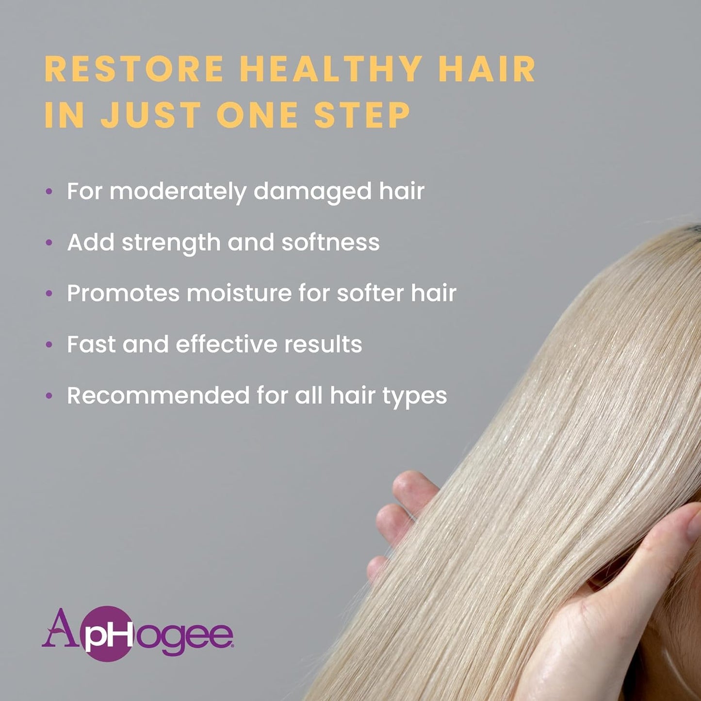 Aphogee Keratin 2 Minute Reconstructor, 8 fl oz - Deep Conditioner for Color-Treated & Heat-Styled Hair, Smooths & Adds Shine