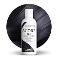 Adore Semi Permanent Hair Color - Vegan and Cruelty-Free Hair Dye - 4 Fl Oz - 120 Black Velvet (Pack of 3)