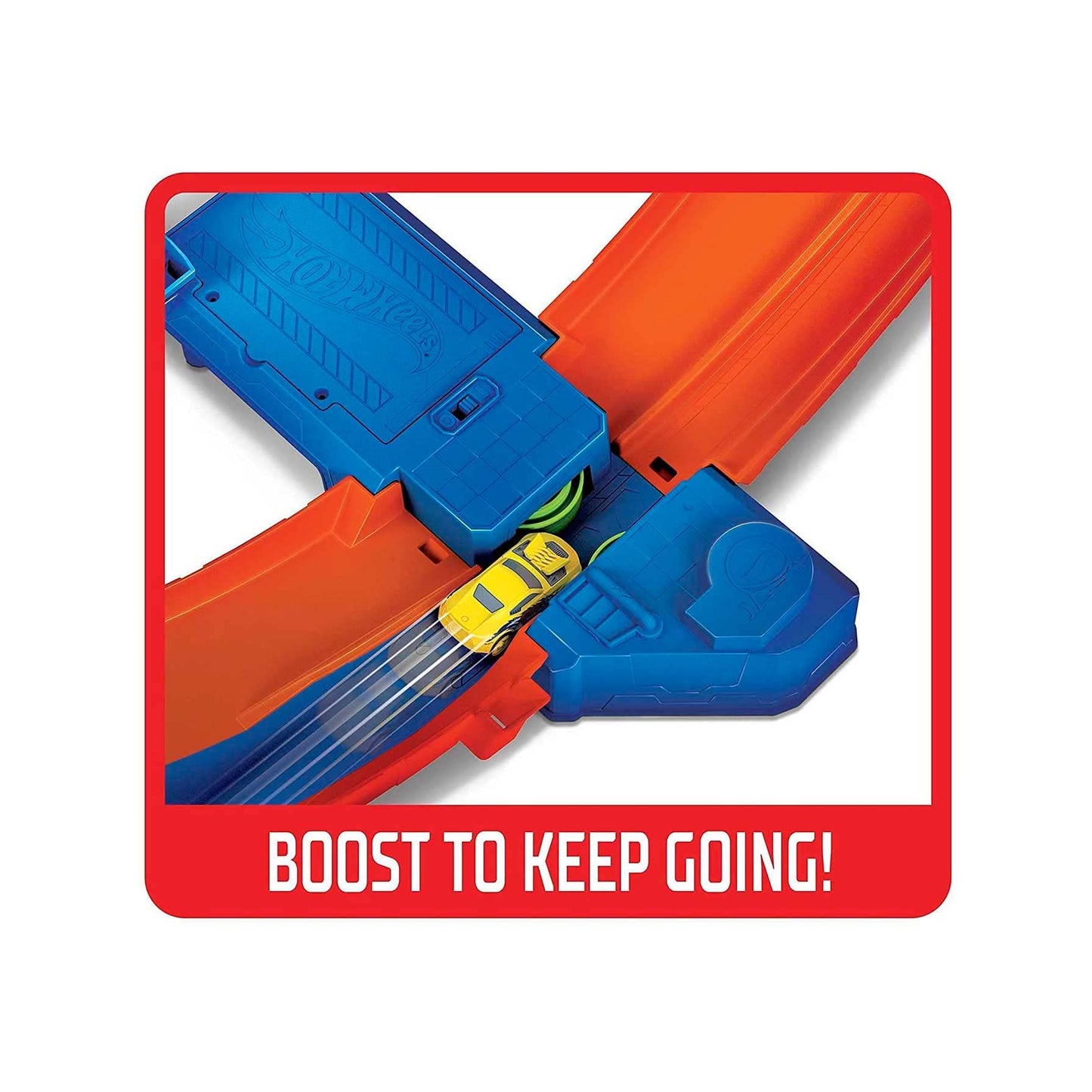 Hot Wheels Massive Loop Mayhem Track Set with Huge 28-Inch Wide Track Loop Slam Launcher, Battery Box & 1 1:64 Scale Car, Designed for Multi-Car…