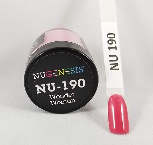NuGenesis Nail Dipping Powder Color 1.5oz/43g Jar - (NU190 WONDER WOMAN) Beauty & Personal Care Nugenesis