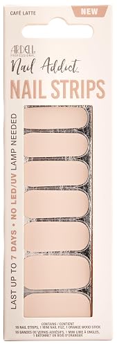 Ardell Nail Polish Strips - Café Latte Wraps, Long-Lasting Nail Stickers for Women, No UV Needed with File & Wood Stick, 1 Pack Beauty & Personal Care Ardell