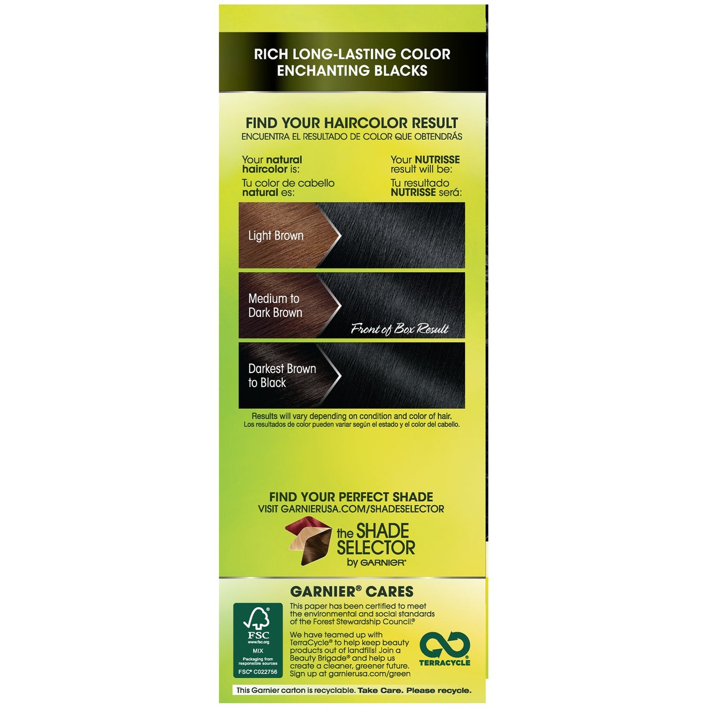 Garnier Nutrisse Nourishing Hair Color Creme, 11 Blackest Black (Packaging May Vary)