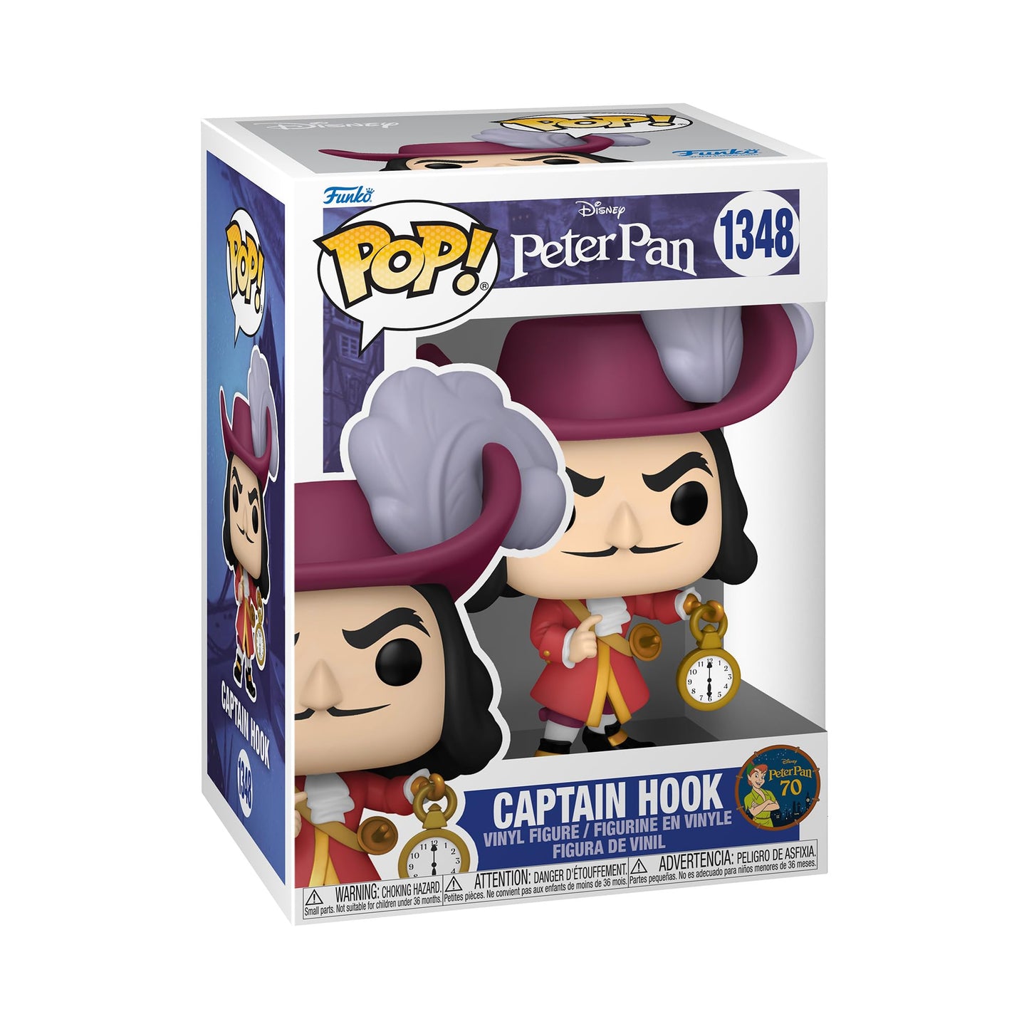 Funko POP! Disney: Peter Pan 70th - Captain Hook - Collectable Vinyl Figure - Gift Idea - Official Merchandise - for Kids & Adults - Movies Fans…
