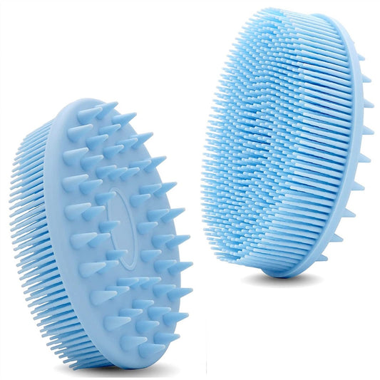 MOBYAT Silicone Body Scrubber Hair Shampoo Brush, Premium Silicone Loofah, Exfoliating Body Brush Scalp Massager for Women Men Pet 1Pcs (Color : Type Beauty and Personal Care MOBYAT