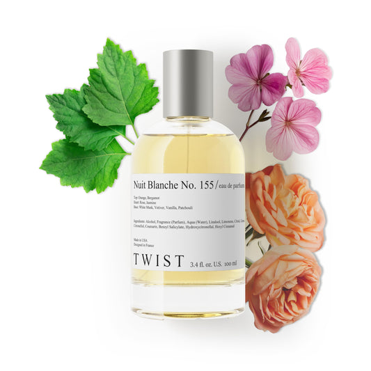 Twist Nuit Blanche No. 155 - Eau De Parfum Inspired Club De N. Arm. For Women, Long-Lasting Perfume For Women, Rose & Patchouli, Vegan, Clean Beauty & Personal Care HOUSE OF TWIST