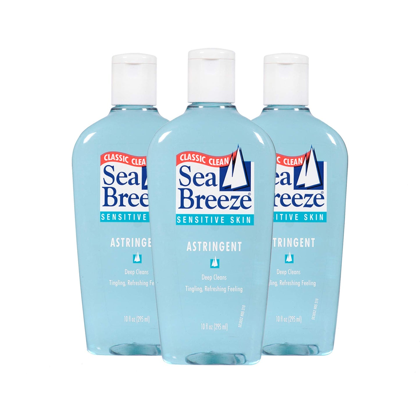 Seabreeze Deep Cleaning Facial Astringent for Sensitive Skin, 10 Fluid Ounce (Pack of 3) (SE03052WM)