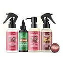 Locsanity Organic Teen Locs Essentials Kit - Moisturizing 2-in-1 Shampoo & Conditioner, Passion Fruit Spray, Hair Oil, Rosewater Peppermint Tightening