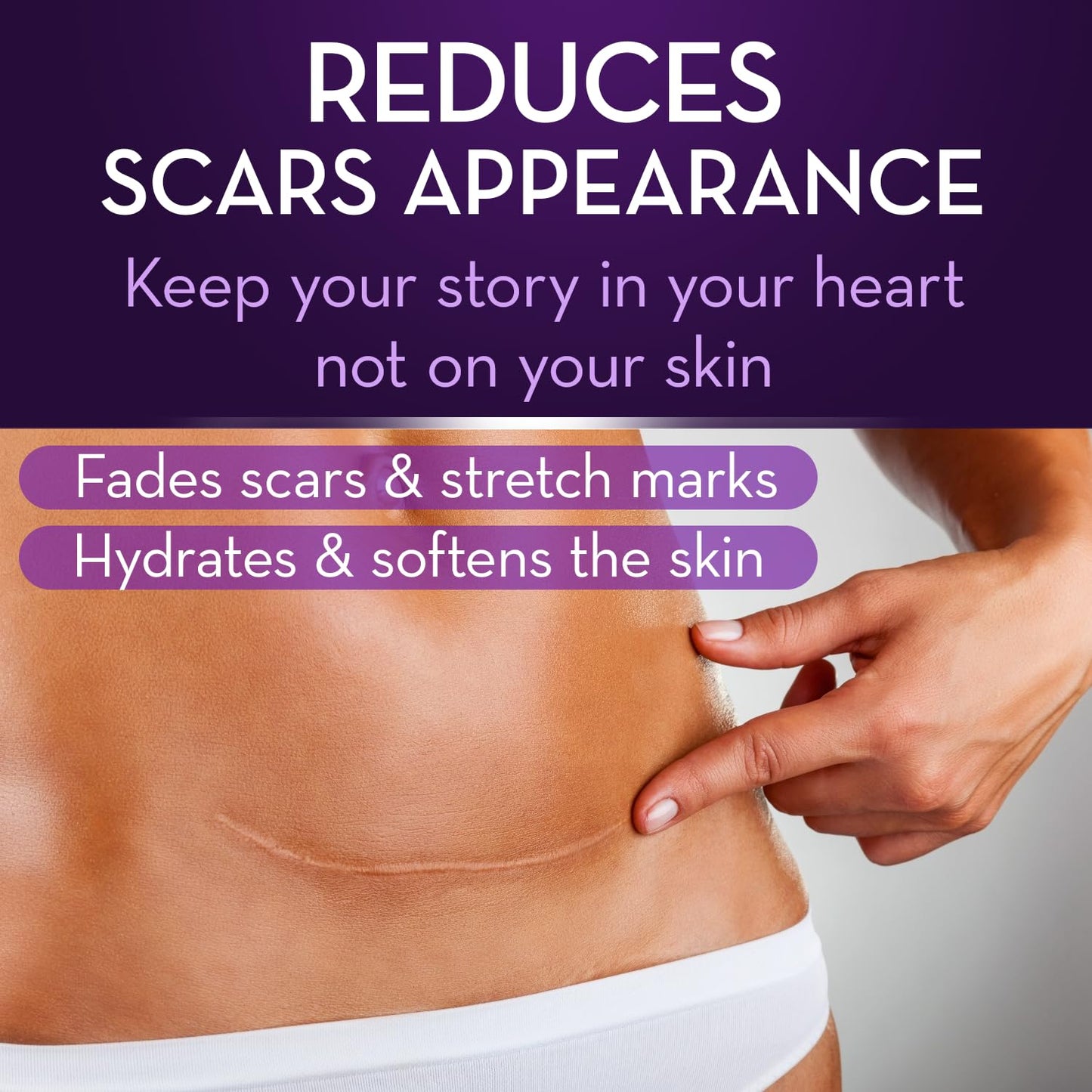 Cicatricure Advanced Scar Gel for Face & Body - Proven Results in 2 Weeks, Scar Treatment for Surgical Scars, Stretch Marks, Scars of Burns