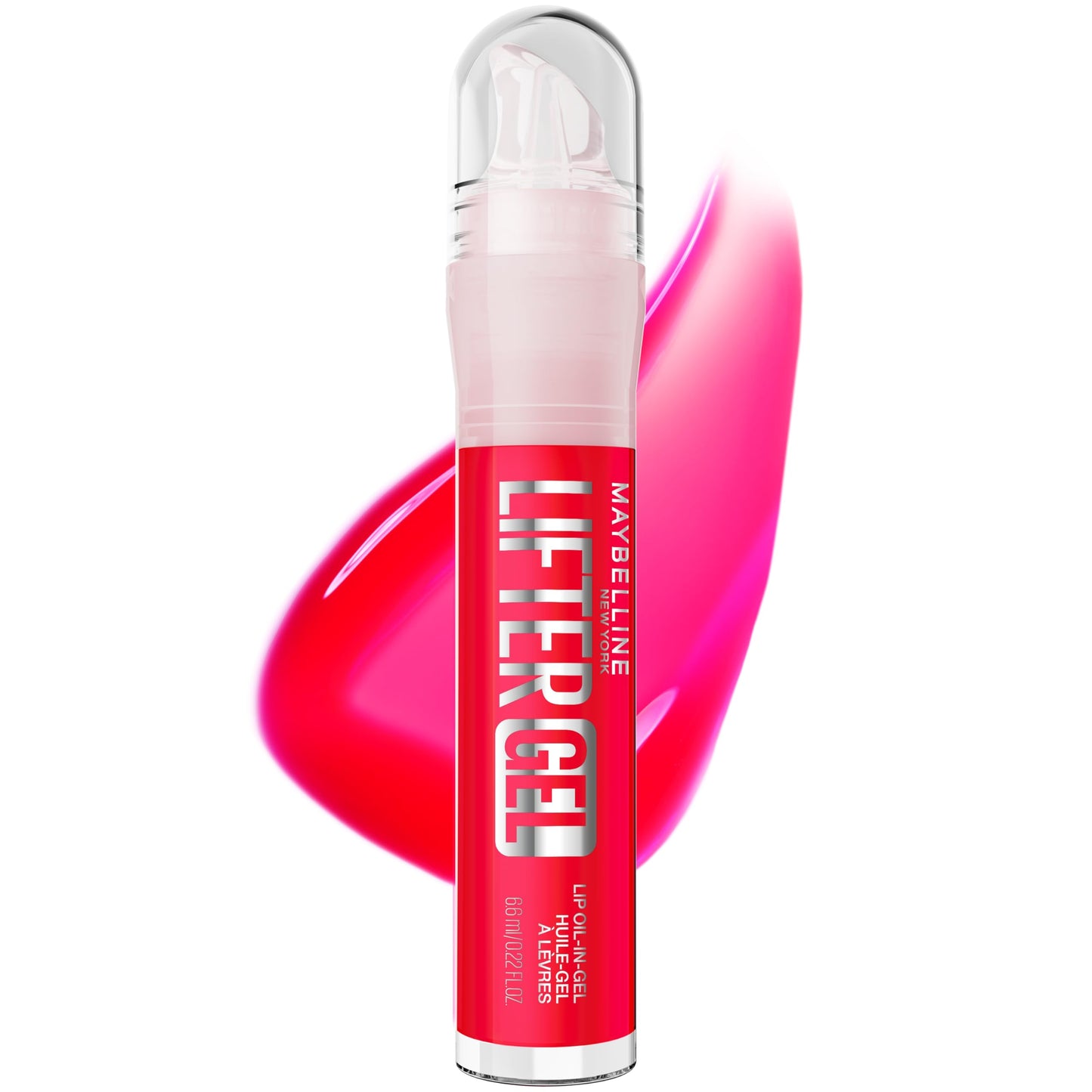 MAYBELLINE Lifter Oil-in-Gel Lip Gloss for Glassy, Bouncy Shine, Hydrating, Tinted Lip Balm and Moisturizer with Hyaluronic Acid and Passionfruit Oil,