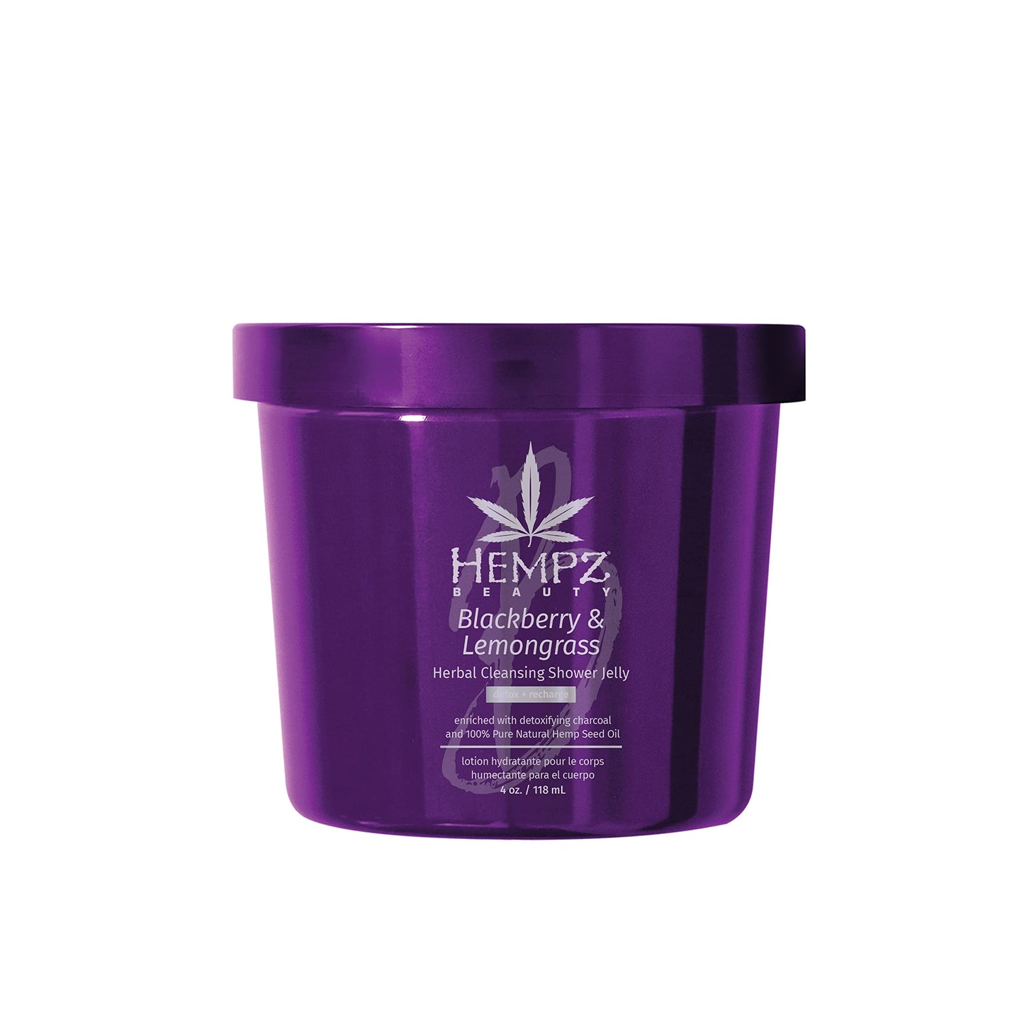 Hempz Blackberry & Lemongrass Herbal Cleansing Shower Jelly, 4 oz.