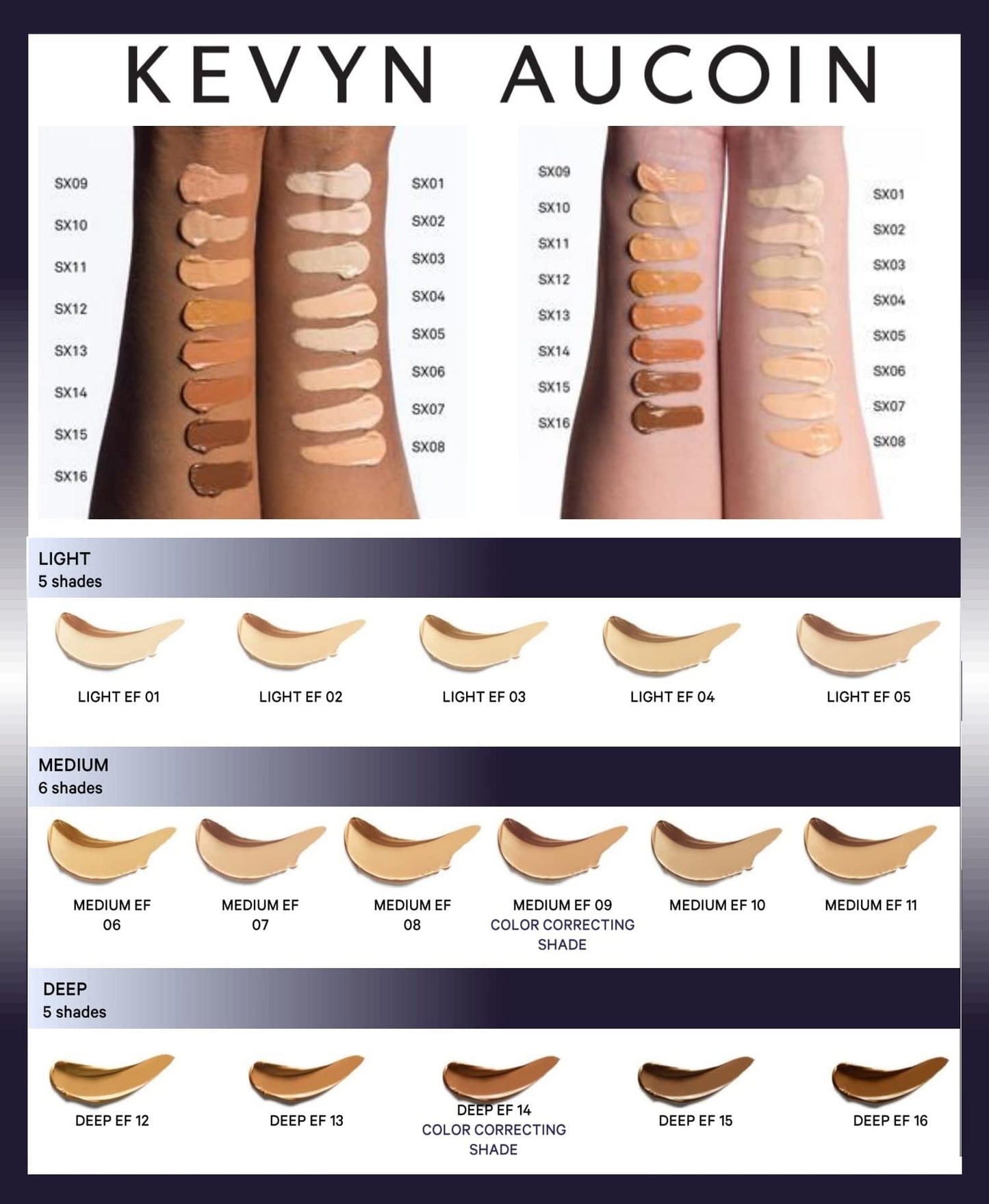 Kevyn Aucoin The Sensual Skin Enhancer, SX 01 (Light) shade: Evens skin tone. All-in-one foundation, concealer, highlight and contour. All skin types.