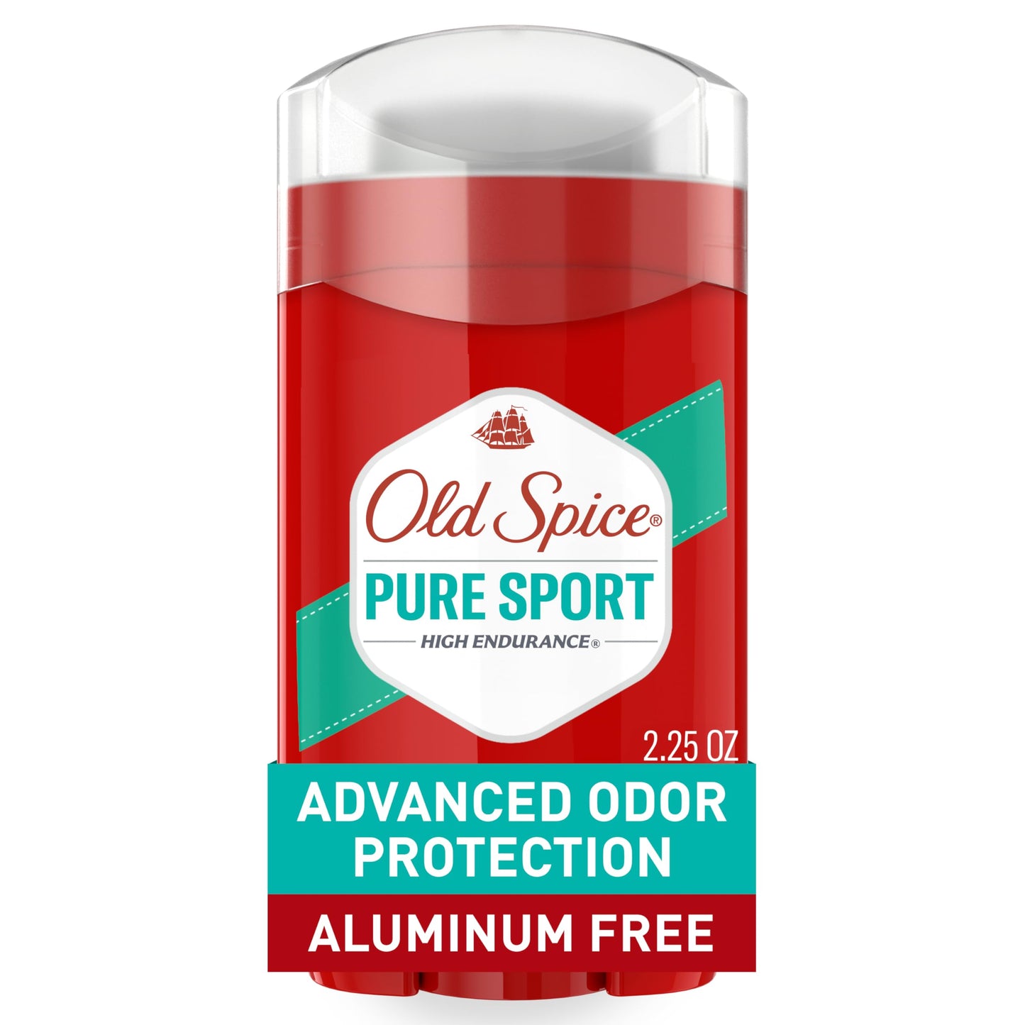Old Spice Aluminum Free Deodorant For Men, High Endurance, 24/7 Sweat Defense & Odor Protection, 24/7 Freshness & Lasting Scent, Pure Sport Scent