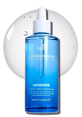 LADOR Wonder Hair Oil Anti Frizz Leave-In Lightweight Protein Coditioner - Squalane Argan Avocado Oil for Dry Static Damaged Bleached Hair Defrizz