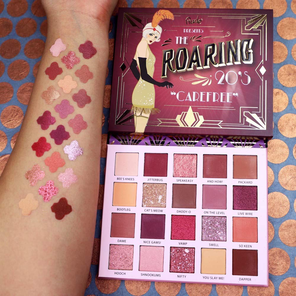 Rude Cosmetics The Roaring 20s Eyeshadow Palette - Carefree Eye Shadow Women 0.85 oz