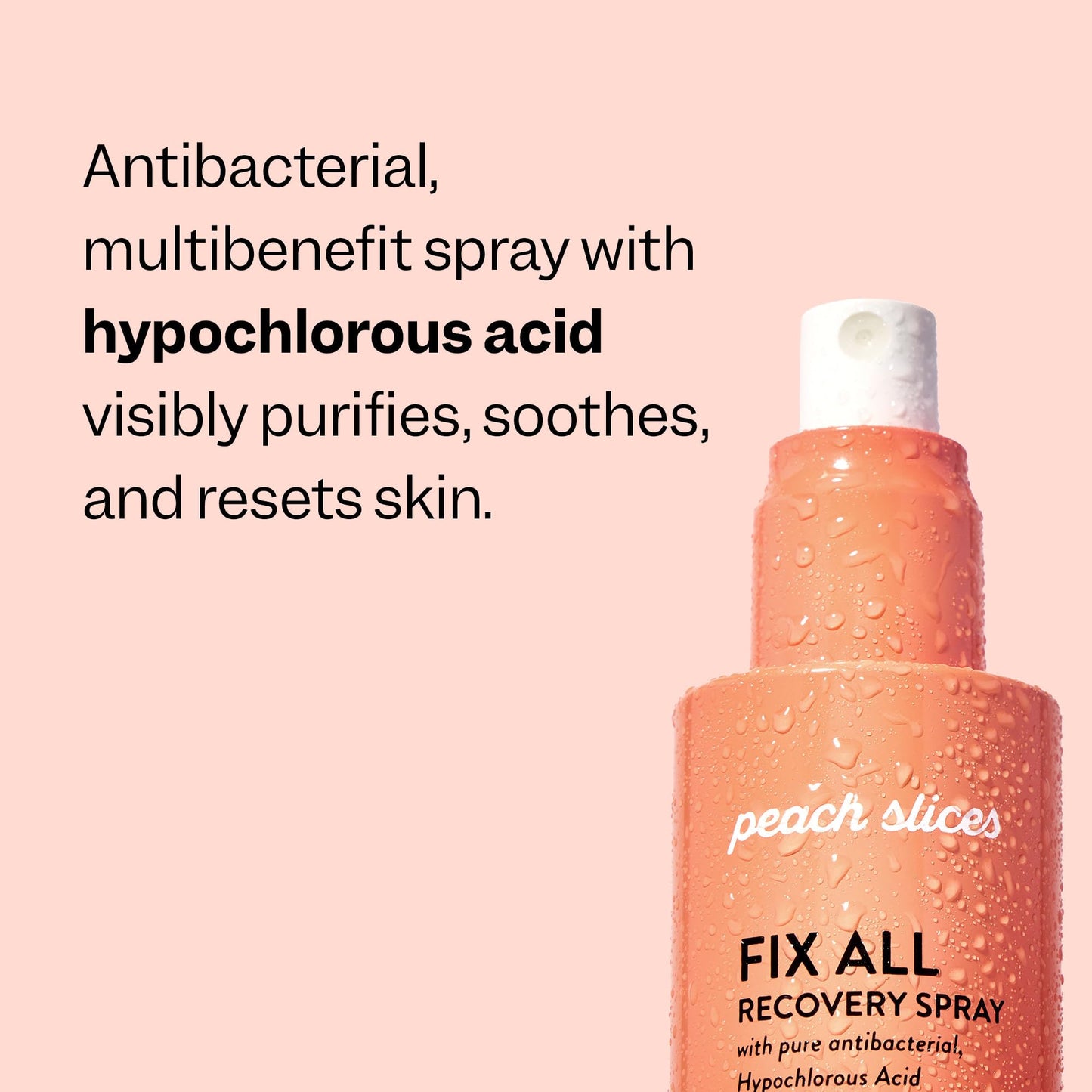 Peach Slices - Fix All Recovery Spray (4 oz) - Purify, Soothe, & Relieve - Zits, Stressors, & Redness - Hypochlorous Acid Spray - Electrolyzed Water Beauty and Personal Care Peach Slices