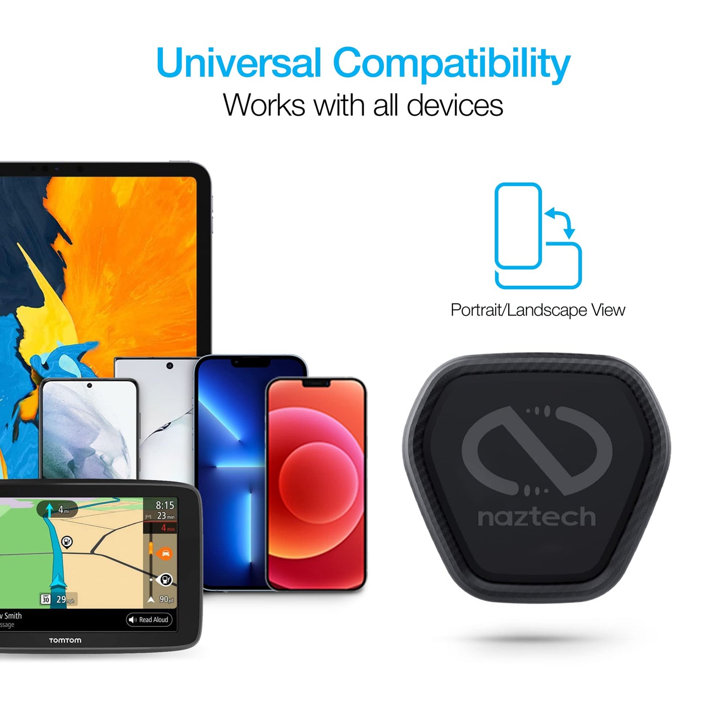 Naztech Elite Car Dashboard & Air Vent Cell Phone Holder Mount - Universal, Secure & Hands-Free Vehicle Accessory for iPhone & Android - Sturdy Vent…