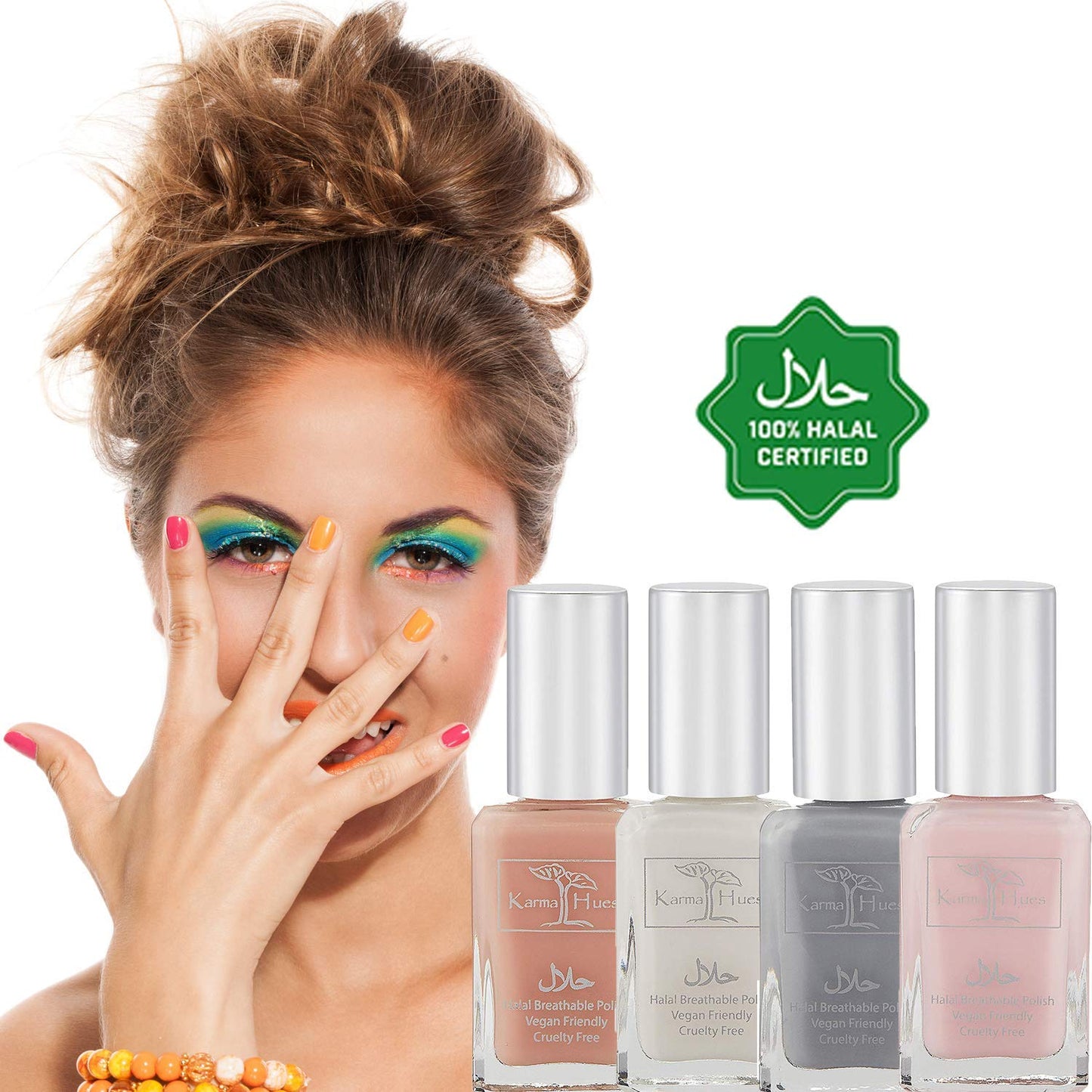 karma organic Beautiful Halal Nail Polish Set- Non-Toxic Nail Art, Vegan and Cruelty-Free Nail Paint Beauty & Personal Care karma organic
