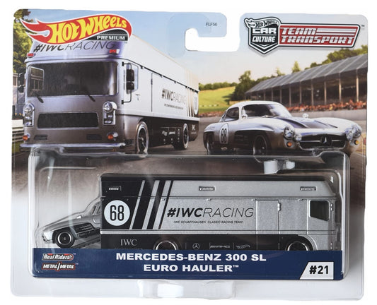Hot Wheels Mercedes Benz 300 SL Euro Hauler - Team Transport - Euro Hauler #21