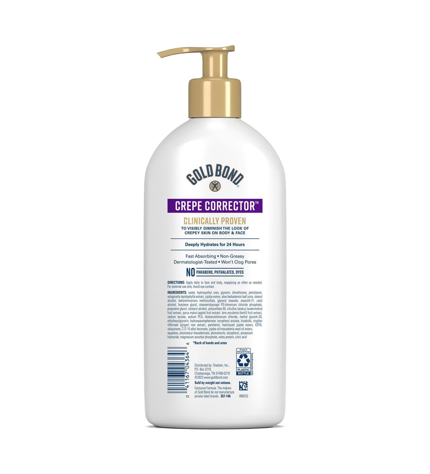 Gold Bond Age Renew Crepe Corrector Body Lotion, Improves & Tightens Crepey Skin, Replenishing & Smoothing Moisturizer, 24-HR Hydration