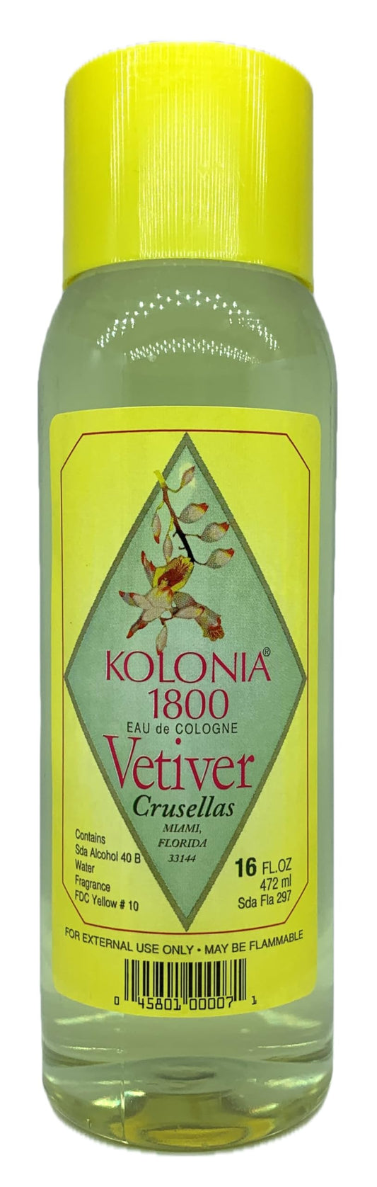 Crusellas Legitima Kolonia 1800 Vetiver Cologne (16 Fl. Oz.)