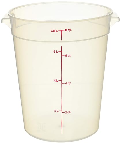 Cambro 8 qt Round Polypropylene Food Storage Container - Camwear®