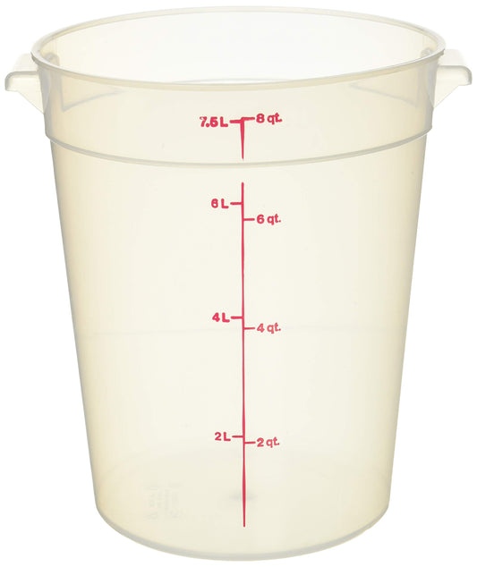 Cambro 8 qt Round Polypropylene Food Storage Container - Camwear®