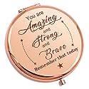 Inspirational Gifts for Girls Personal Makeup Mirror For Women Encouragement Gift For Friend Daughter Granddaughter Goddaughter Coworker Travel Makeup