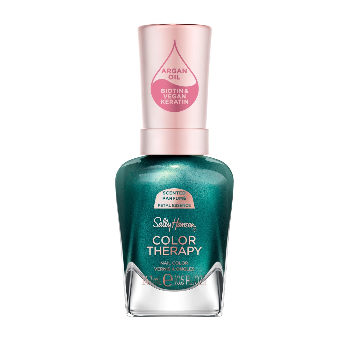 Sally Hansen Color Therapy Scented Nail Polish | Biotin, Argan Oil, Long Lasting, Healthy Nails, Nail Strengthener, Opaque | 458 Zen Re-Treat, Petal Beauty and Personal Care Sally Hansen Default Title