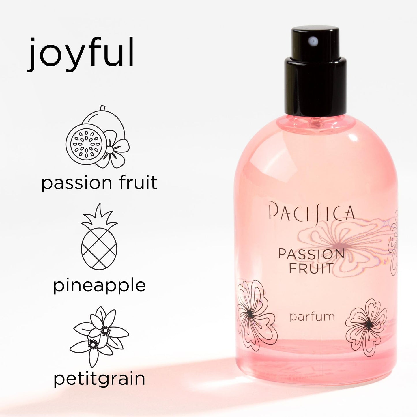 Pacifica Passion Fruit Perfume - Tropical Fruity Floral Clean Perfume for Women with Passionfruit, Pineapple & Vanilla, Vegan, Non-Toxic, Beachy Beauty & Personal Care Pacifica