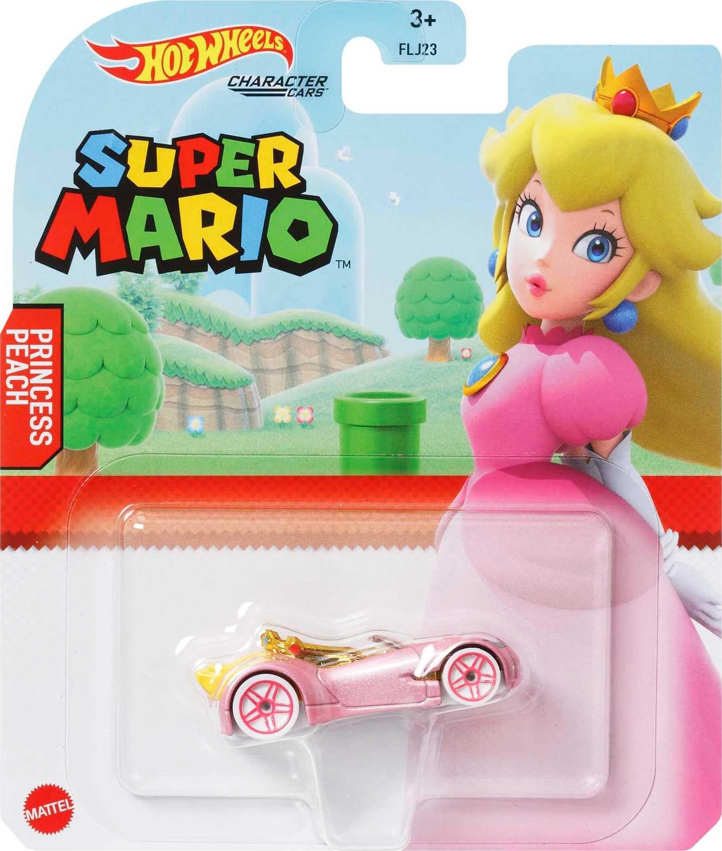 Hot Wheels Super Mario Character Cars Princess Peach Vehicle 4/7