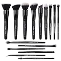 Raffaello Makeup Brushes 15Pcs Makeup Brush Set Premium Synthetic Powder Foundation Contour Blush Concealer Eye Shadow Blending Liner Make Up Brush