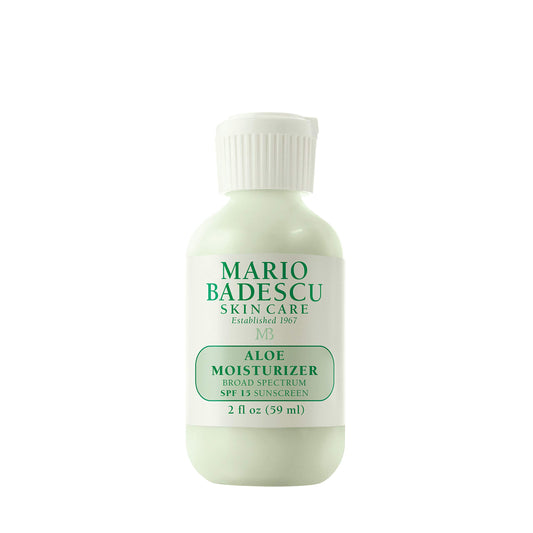 Mario Badescu Aloe Face Moisturizer for Women and Men with SPF 15, Ideal Facial Moisturizer for Combination, Oily or Sensitive Skin, Lightweight