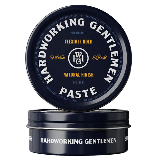 Hardworking Gentlemen Hair Styling Paste for Men, Light Hold, Natural Finish, 3 oz (Made in USA) Beauty & Personal Care Hardworking Gentlemen