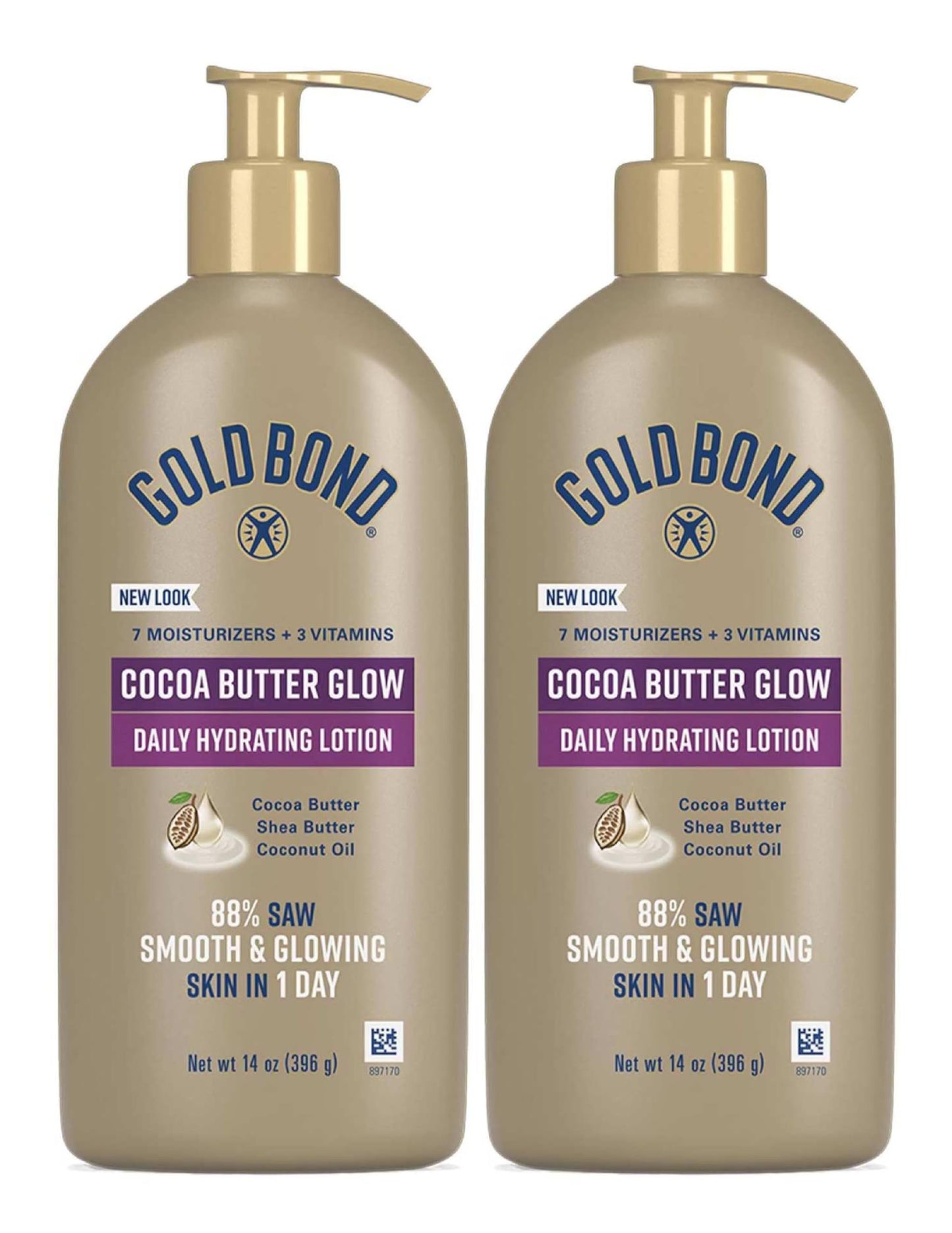 Gold Bond Ultimate Radiance Renewal Lotion 14 Ounce Pump (414ml) (2 Pack)