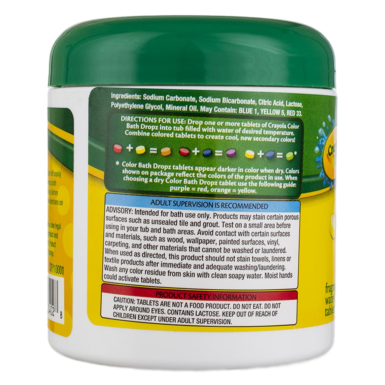 Crayola Bath Dropz 3.59 oz 60 Tablets (Pack of 2)