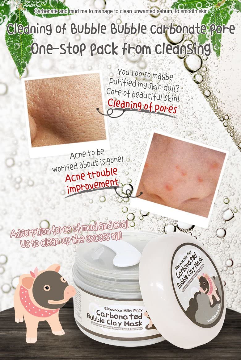 Elizavecca Milky Piggy Carbonated Bubble Clay Mask