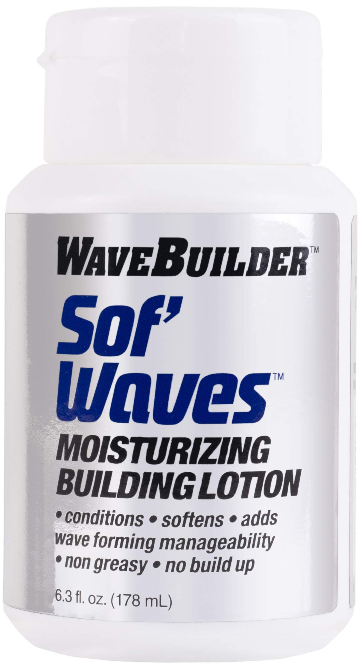 WaveBuilder Sof' Waves Moisturizing Building Lotion | Conditions, Softens Hair to Promote Hair Waves, 6.3 fl oz