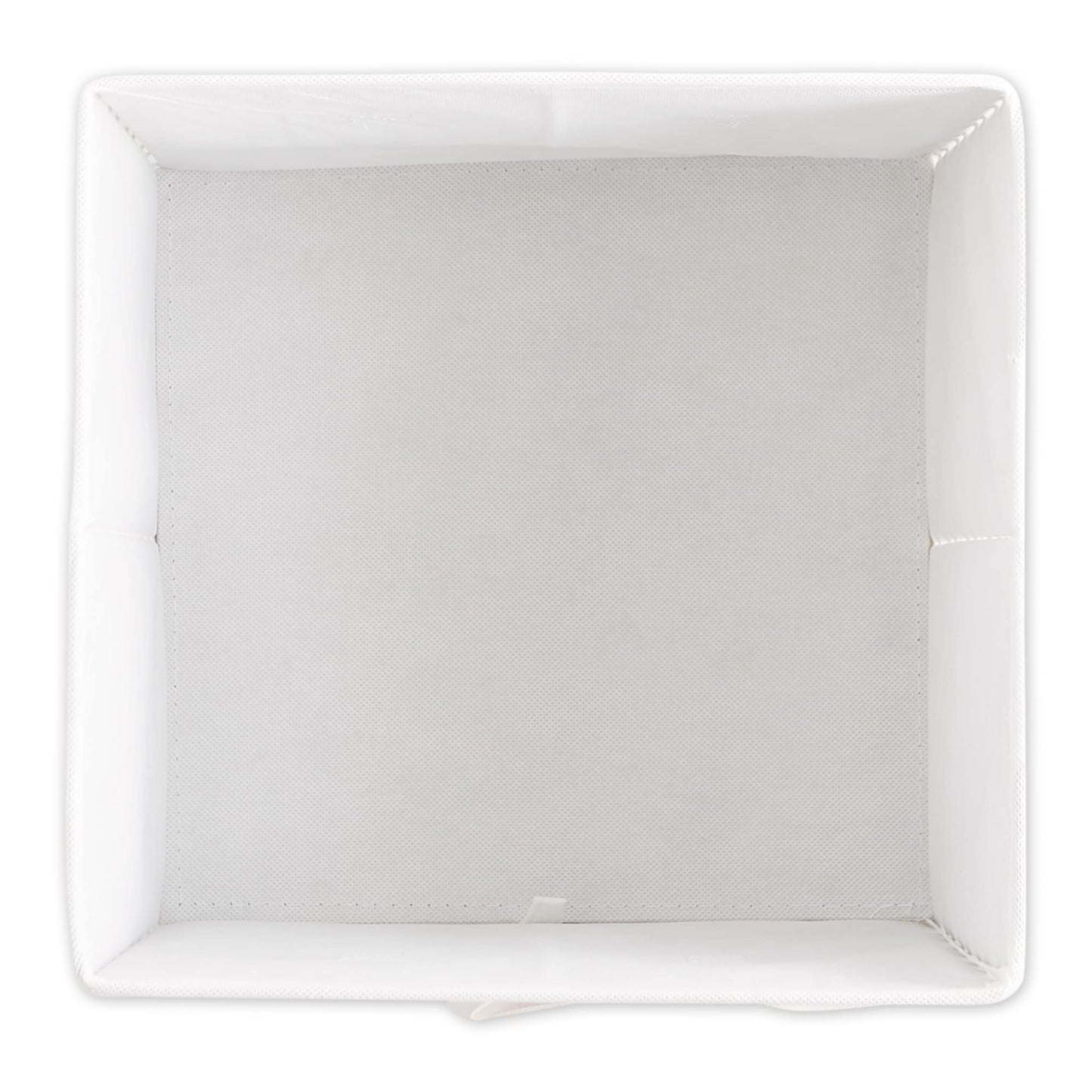 DII Non Woven Fabric Storage Bin Collection Collapsible Organizer Cube, Large Set, 11x11x11, White, 4 Count