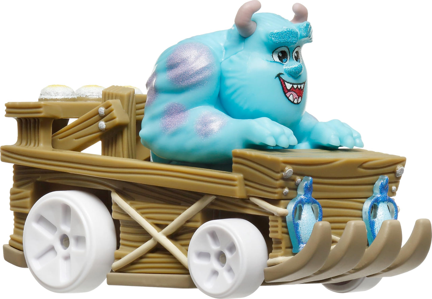 Hot Wheels Toy Cars, Disney Pixar Monsters, Set of 2 RacerVerse Die-Cast Vehicles with Character Drivers Optimized for Performance on RacerVerse Track