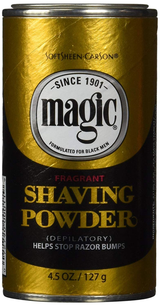 Magic Fragrant Shaving Powder Gold 4.5 Ounce (127g) (2 Pack)