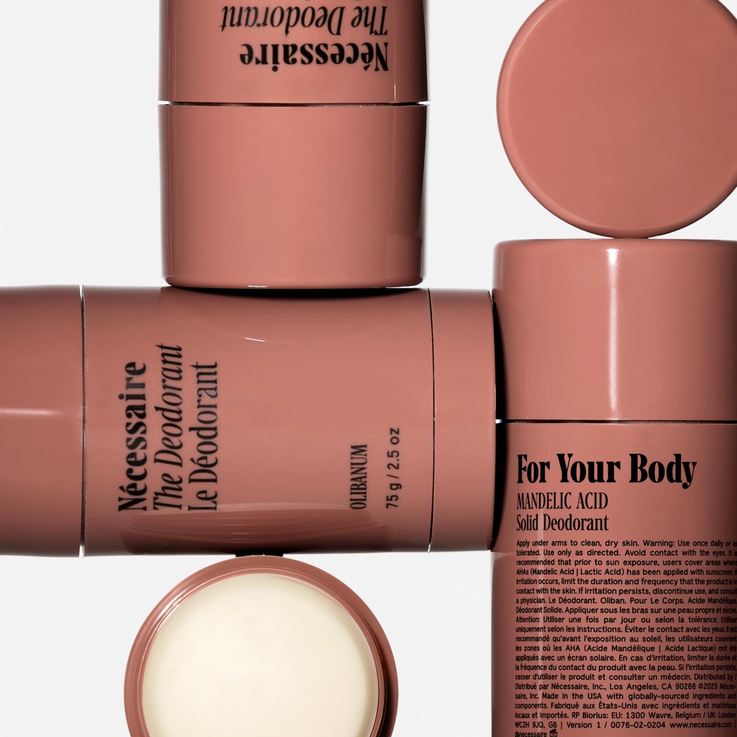 Nécessaire The Deodorant Olibanum | Natural Aluminum Free Deodorant For Women & Men. Extra Strength Treatment with Mandelic Acid. Free of Baking Soda Beauty and Personal Care Nécessaire