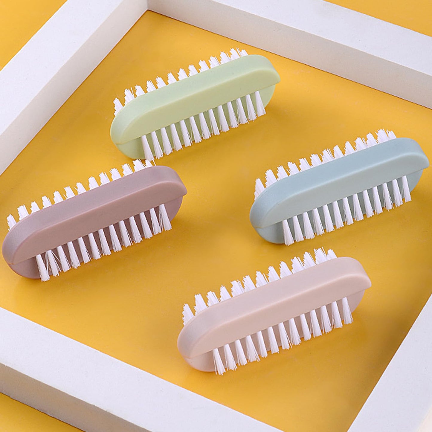 Nail Brush for Cleaning Fingernails Two Sided Hand Fingernail Scrub Brush Soft Stiff Bristles Nail Scrubber Brushes for men women kids,4 PCS Beauty and Personal Care Ylijxqc