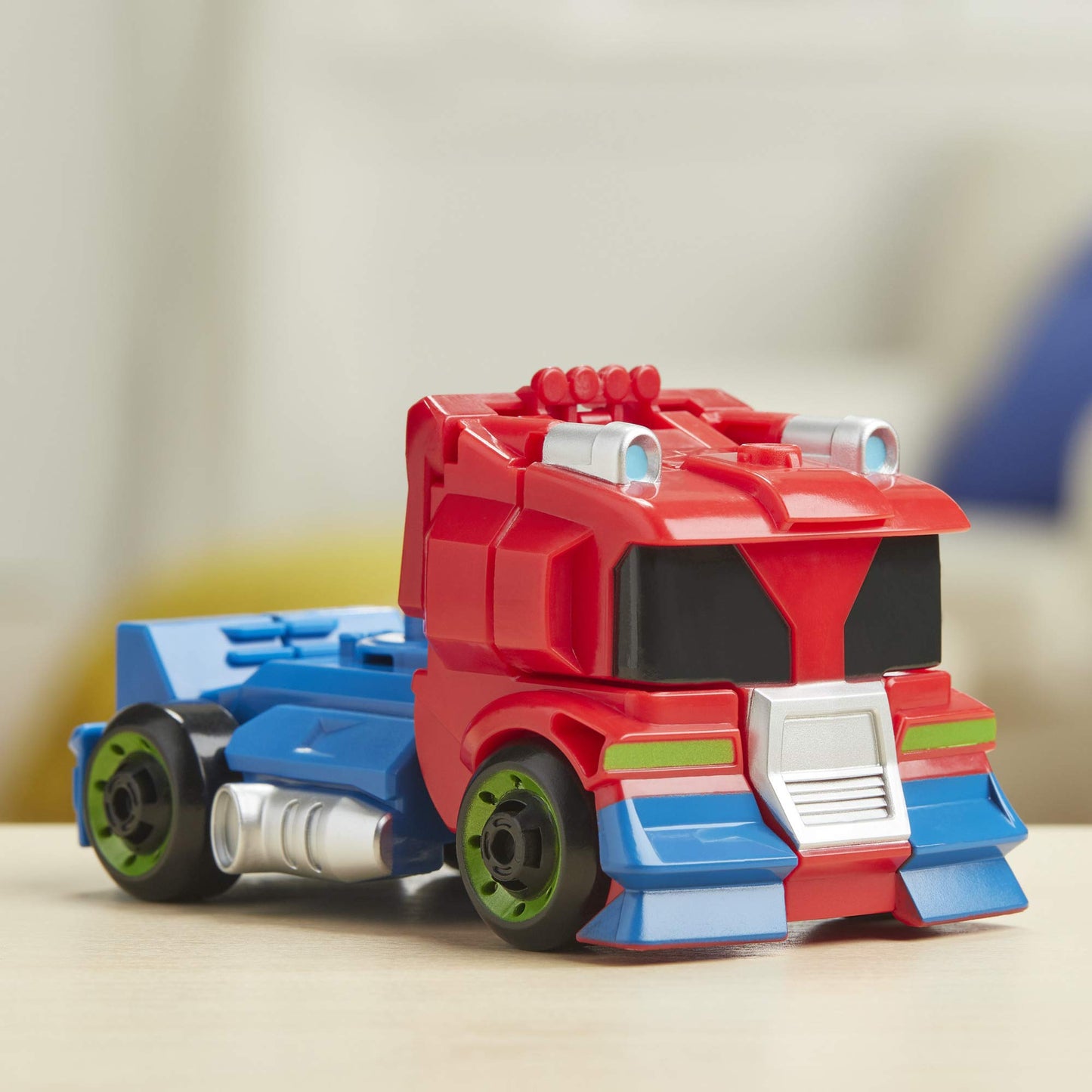 Transformers Rescue Bots Academy Optimus Prime Converting Toy, 4.5-Inch Figure, Toys for Kids Ages 3 and Up