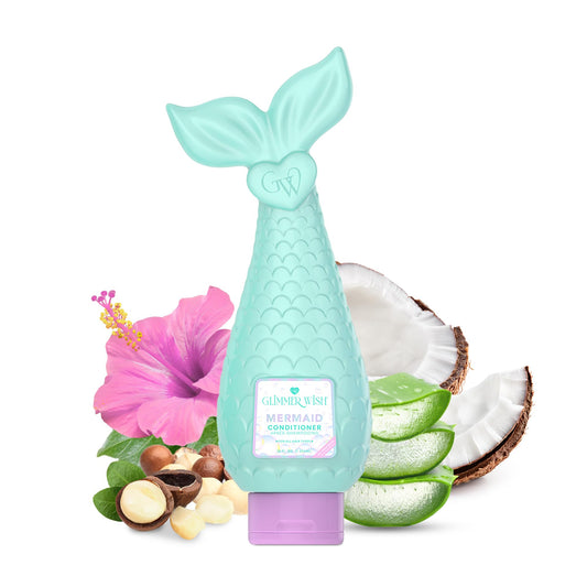 Glimmer Wish Mermaid Kids Conditioner, Paraben and Sulfate Free Conditioner for Strong and Smooth Hair, Kids Hair Care, Tropical Beach Scent, 12 Fl Oz Beauty & Personal Care Glimmer Wish