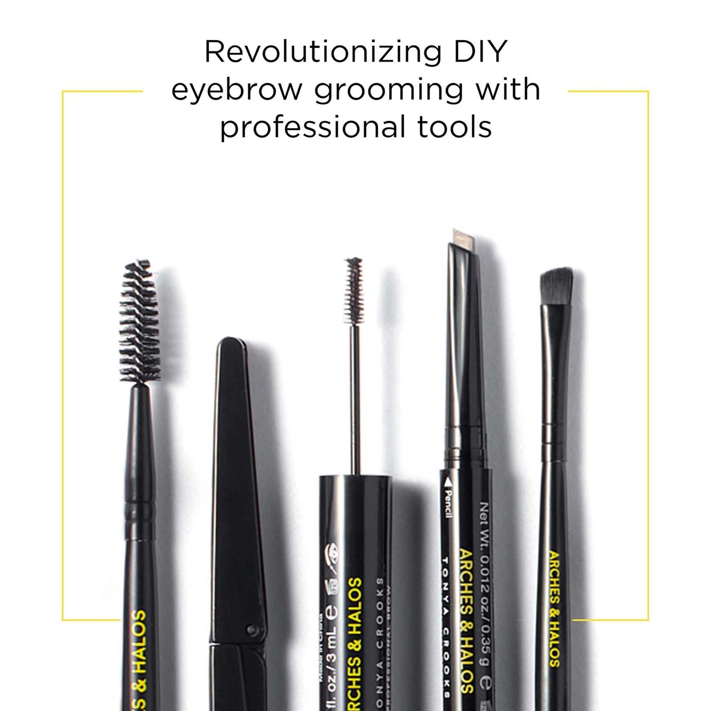 Arches and Halos 2 in 1 Defining Eyebrow Pencil and Powder - Brow Powder with Spoolie Brush - Shape and Fill for Natural Look - Mocha Blonde - .017 oz