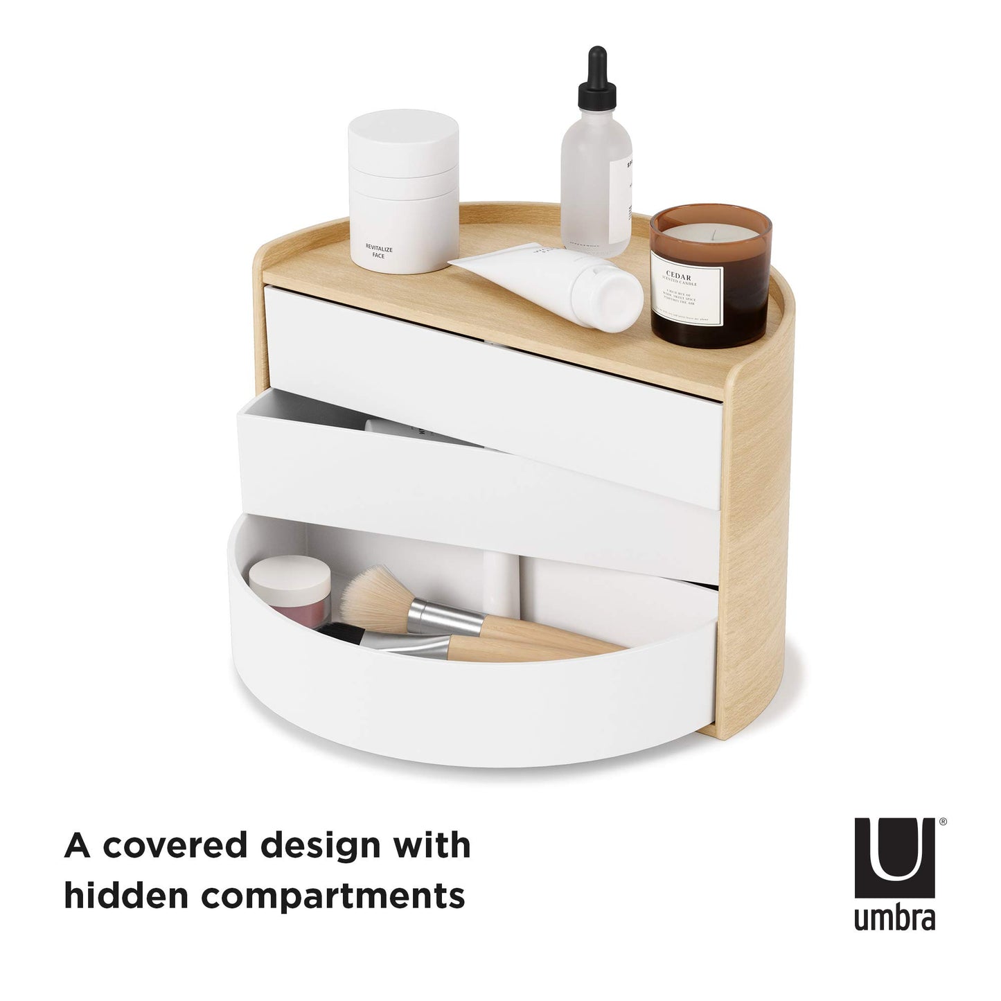 Umbra Moona Storage Box White/Natural