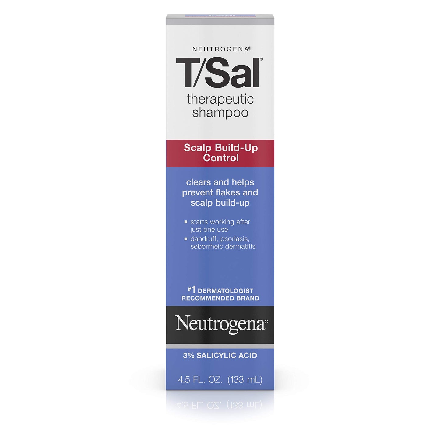 Neutrogena T/Sal Therapeutic Shampoo, Scalp Build-Up Control 4.5 oz, 130 fl oz