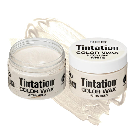 Red by Kiss Tintation Temporary Hair Color Wax - Vivid Instant Color, Ultra Hold, Water & Sweat Resistant, Curly Hair Safe, Non-Drying & Damage-Free
